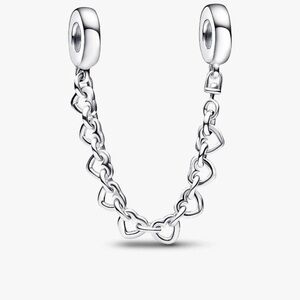 Pandora Linked Hearts Safety Chain